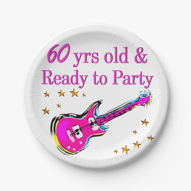 60. ROCK STAR PAPPTELLER (Vorderseite)