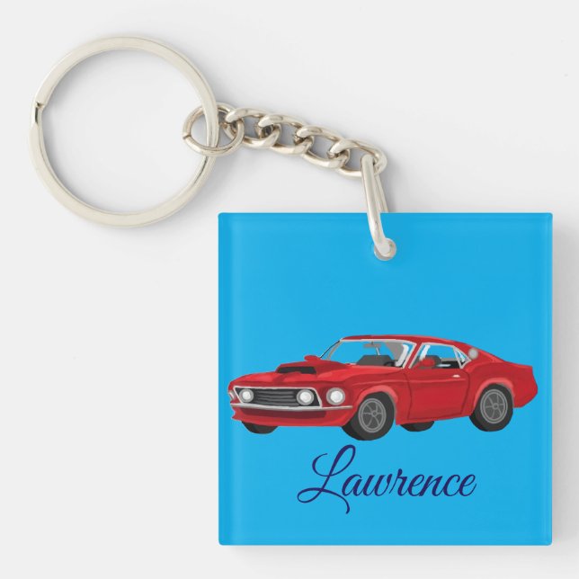 60´s muscle car schlüsselanhänger (Vorderseite)