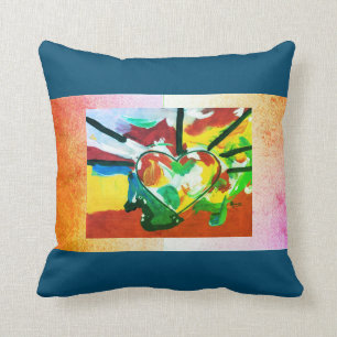 60"s Peter Max Kunstherz Pillow Kissen