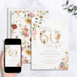 60 sehen gut aus, rosa Gold, botanischer Geburtsta Einladung<br><div class="desc">Herzlich willkommen auf Ihrem 60. Platz mit einer Einladung, so groß und raffiniert wie Sie sind! Erhöhen Sie Ihre Geburtstagsfeier mit dieser schönen, eleganten rosa Blütenpracht '60 Look Good' Geburtstagsfeier Einladung. Klassische, aber moderne, rot-rosa Aquarellfarben-Blumenmotive auf der Vorderseite, mit Imitaten Goldfoliennummern, die durch handgeschriebene Schriftzeichen-Typografie hervorgehoben werden, sorgen für ein...</div>
