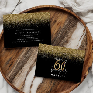 60 sehen gut aus wie Gold Geburtstagseinladung