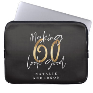 60 sehen gut aus wie Gold Geburtstagsfeier Laptopschutzhülle