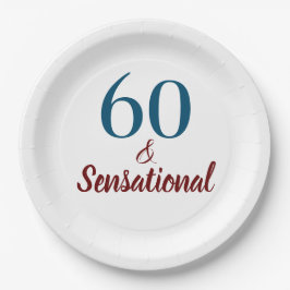 60 & Sensational Birthday Party Pappteller
