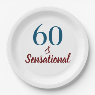 60 & Sensational Birthday Party Pappteller