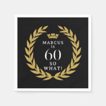 60 So, was Funny Laurel Wreath Crown 60. Geburtsta