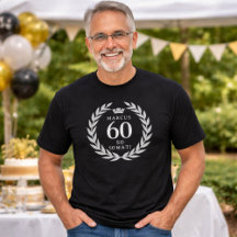 60 So what Funny Laurel Wreath Crown 60th Birthday