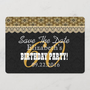 60. ÜBERRASCHUNG Geburtstag für ihre A02 Black and Save The Date