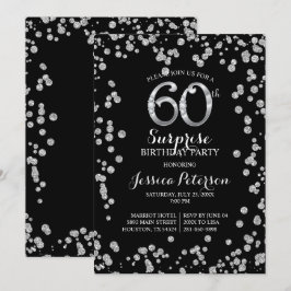 60. Überraschung Geburtstagsparty Einladung