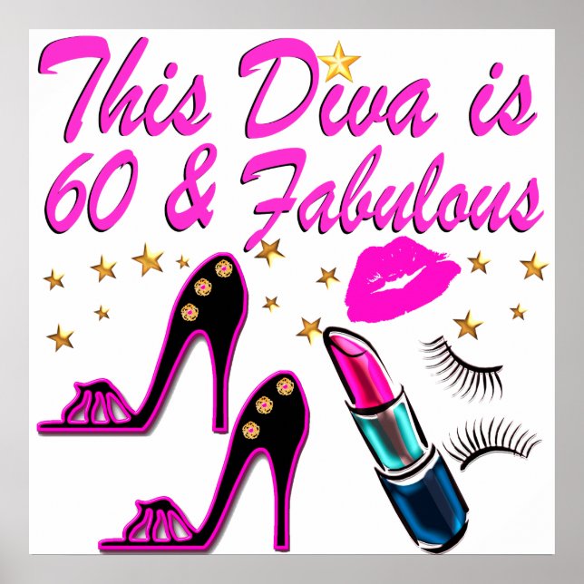 60 UND FABULOUS DIVA POSTER (Vorne)
