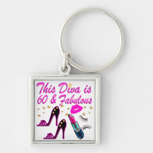 60 UND FABULOUS DIVA SCHLÜSSELANHÄNGER