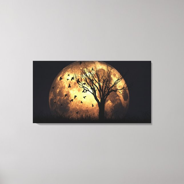 60"x40" Leinwand Art w' "Harvest Moon"-Image (Vorderseite)