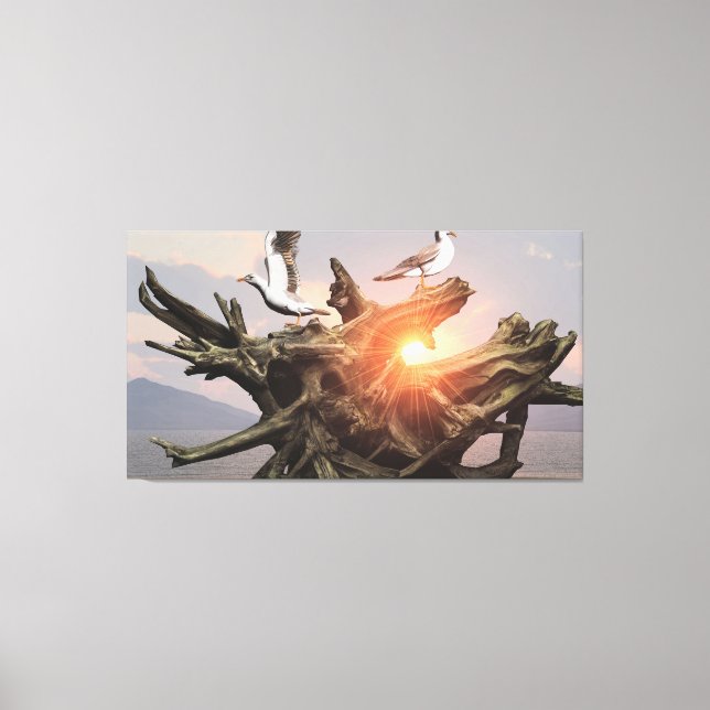 60" x 40" Canvas Art with "Driftwood" image Leinwanddruck (Vorderseite)