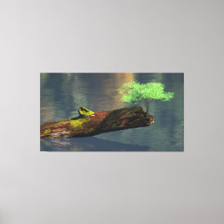 60" x 40" Canvas Art with "Rebirth (Green)" image Leinwanddruck