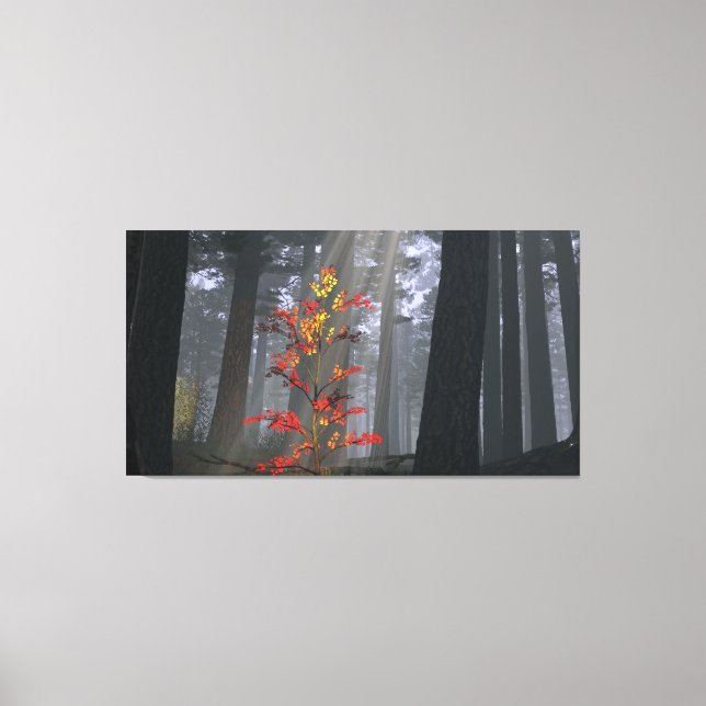 60" x 40" Leinwand mit "Fledgling" Bild (Vorderseite)