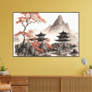 60" x 40" Mystic Modern Art Canvas Print Leinwanddruck