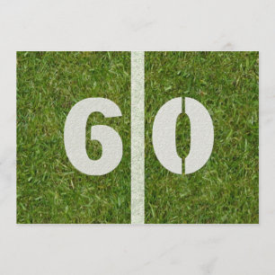 60. Yard-Geburtstags-Party!  Kundengerechte Einladung