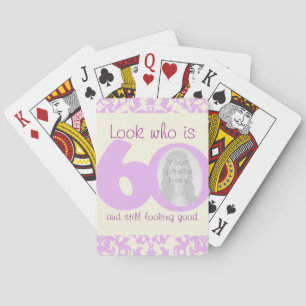 60 years birthday playing card set spielkarten