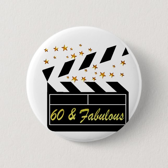 60 YR ALTER FILMSTAR BUTTON (Vorderseite)