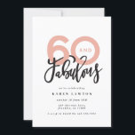 60 zum Geburtstag guter moderner Typografie machen<br><div class="desc">60 Look,  sechzig und fabelhafte moderne Typografie Geburtstagseinladung. Moderner Schriftzeichen zum Trend Typografie Design. Teil einer Sammlung. Farben können individuell angepasst werden.</div>