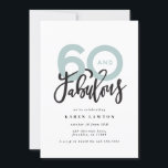 60 zum Geburtstag guter moderner Typografie machen<br><div class="desc">60 Look,  sechzig und fabelhafte moderne Typografie Geburtstagseinladung. Moderner Schriftzeichen zum Trend Typografie Design. Teil einer Sammlung. Farben können individuell angepasst werden.</div>
