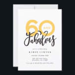60 zum Geburtstag guter moderner Typografie machen<br><div class="desc">60 Look,  sechzig und fabelhafte moderne Typografie Geburtstagseinladung. Moderner Schriftzeichen zum Trend Typografie Design. Teil einer Sammlung. Farben können individuell angepasst werden.</div>