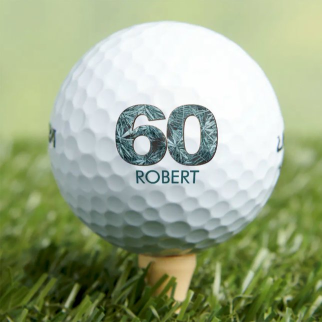 60e anniversaire balles de golf 60 ans cadeau golf (Créateur téléchargé)