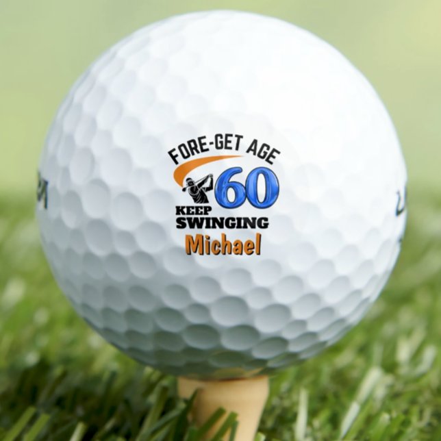 60e anniversaire balles de golf 60 ans drôle cadea (Créateur téléchargé)