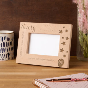 60e anniversaire cadre de conservation gravé