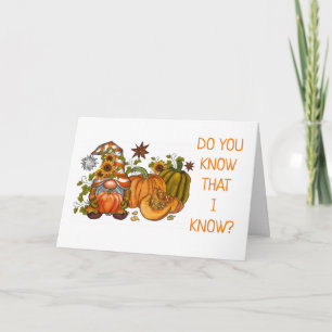 ***60e ANNIVERSAIRE*** Carte GNOME COMIQUE