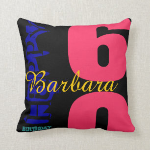 60e anniversaire Coussin POP personnalisé