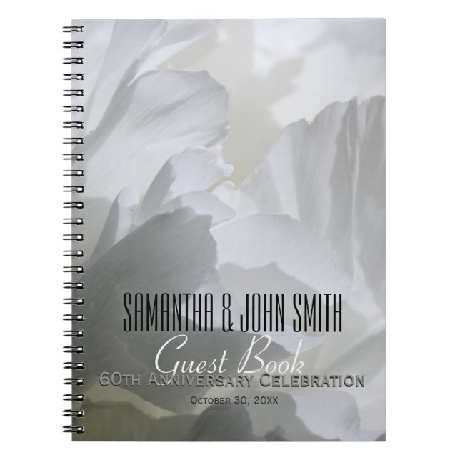 60e anniversaire de Mariage de la fête Peony livre (Devant)