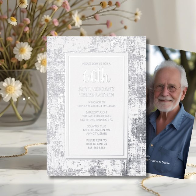 60e anniversaire de Mariage Invitation Diamond (Créateur téléchargé)