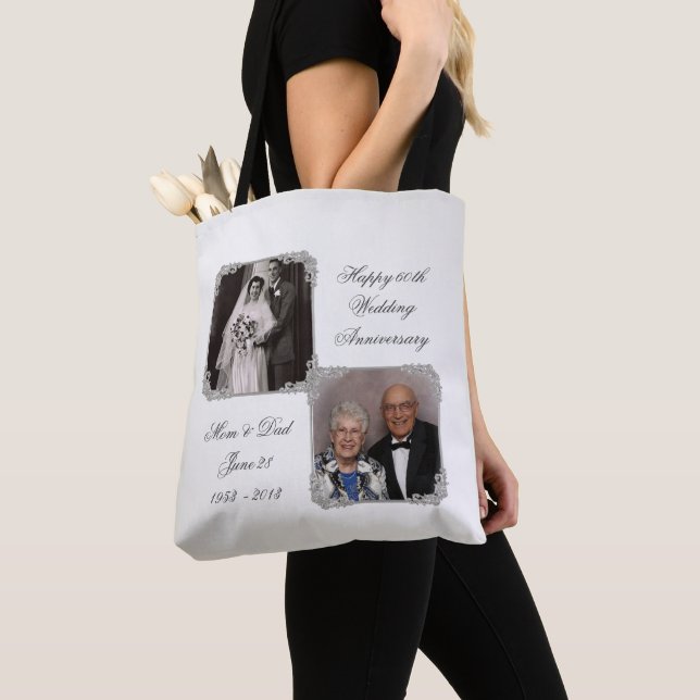 60e anniversaire du Mariage Diamond Sac fourre-tou (De près)