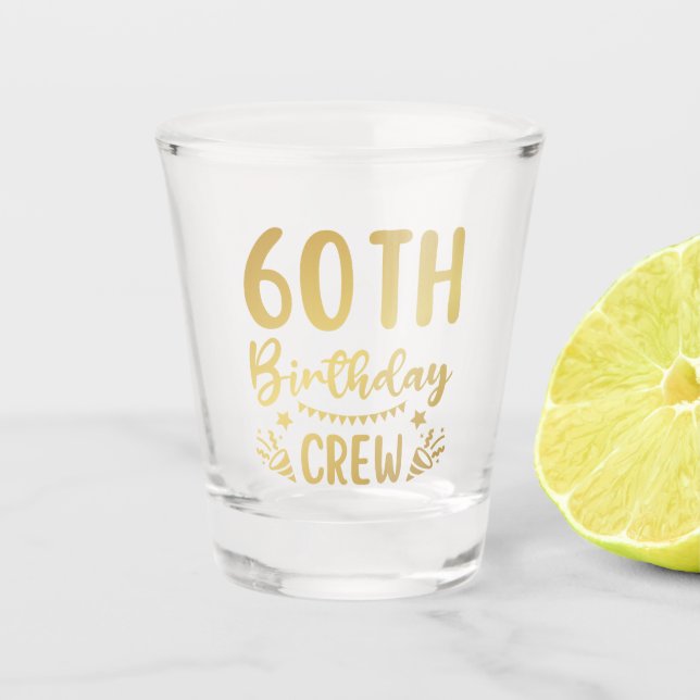 60e Anniversaire Équipage de 60 Parties Verre de t (Devant)