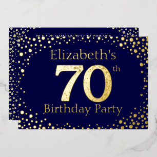 60e anniversaire Foil Invitation