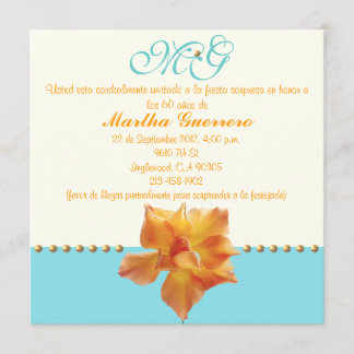 60e anniversaire Invitation