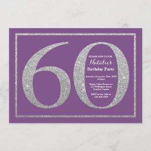 60e anniversaire Invitation Parties scintillant vi