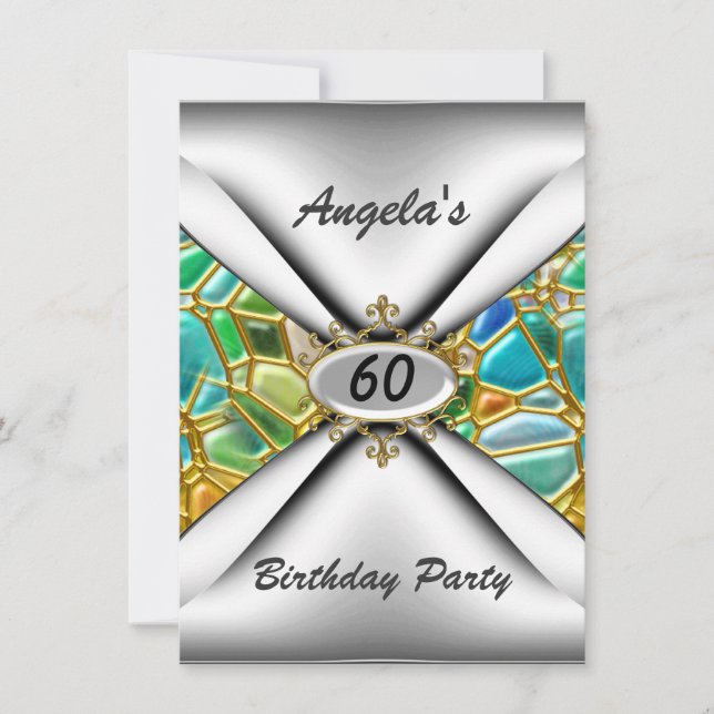 60e anniversaire Invitation soixante (Devant)