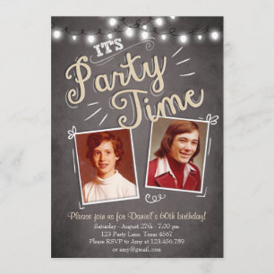 60e anniversaire Invitation Vintage 60e anniversai