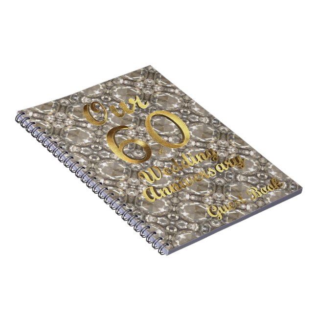 60e anniversaire Mariage Livre d'or Diamants (Côté Droit)