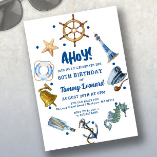 60e anniversaire Nautique été 2025 Invitation