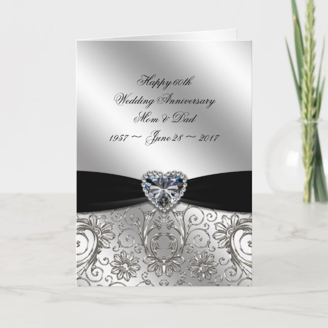60e Cartes de voeux pour l'anniversaire du Mariage (Devant)