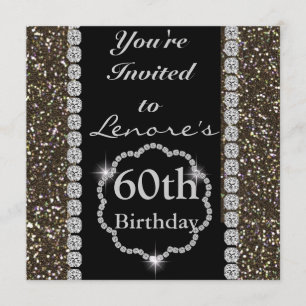 60e Invitation à la fête d'anniversaire de CRYSTAL