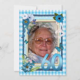 60e invitation à la fête d'anniversaire de la phot