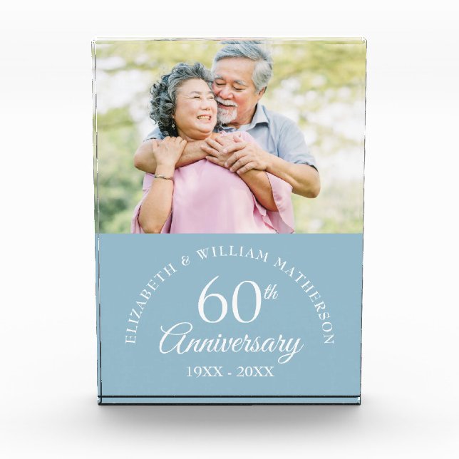 60ème anniversaire du Mariage diamant Bloc photo (Devant)