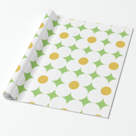 60er 70er Blume Verpackungspapier Geschenkpapier