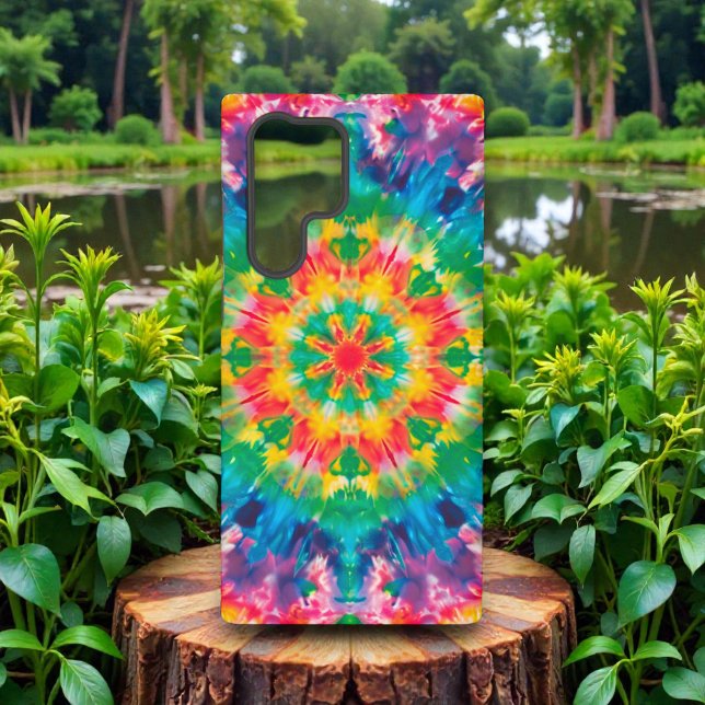 60er 70er Hippy Hippie Tie Dye Muster Samsung Galaxy Hülle (Von Creator hochgeladen)