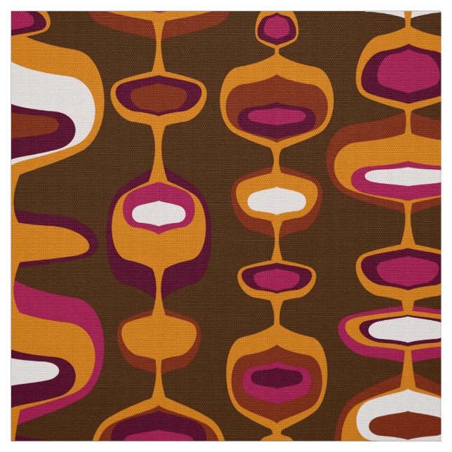 60er 70er Mod Retro-Stoffmuster Stoff (Muster)