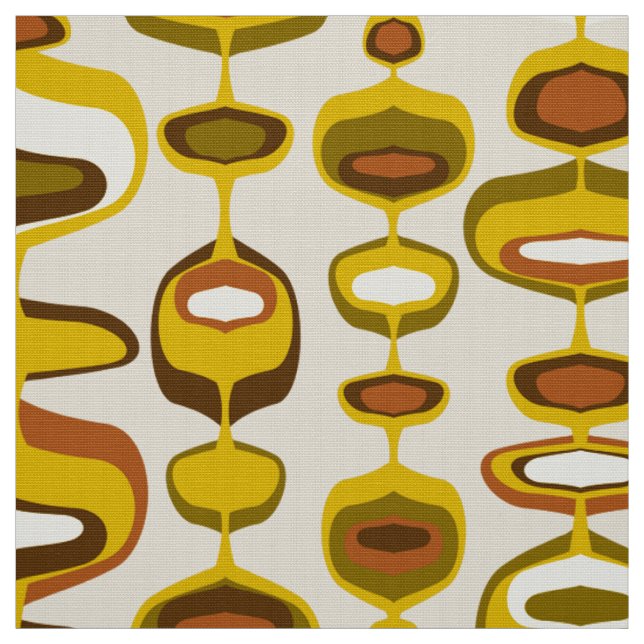 60er 70er Mod Retro-Stoffmuster Stoff (Muster)