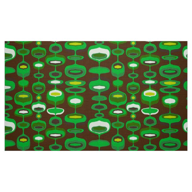 60er 70er Mod Retro-Stoffmuster Stoff (Fat Quarter (45,7 x 55,9 cm))